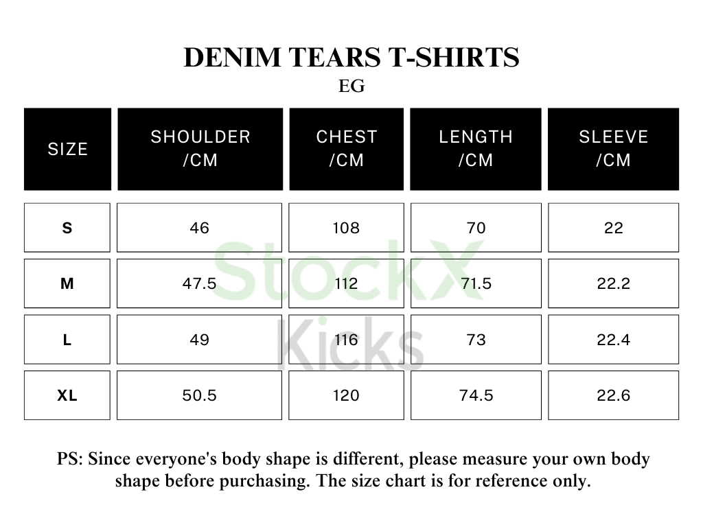 Denim Tears T-Shirt White EG DTT13
