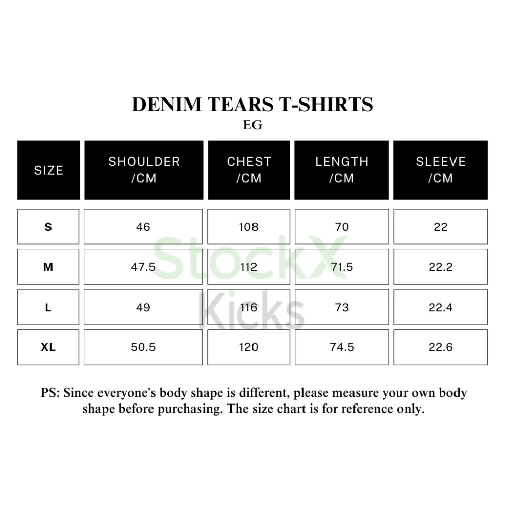 Denim Tears T-Shirt White EG DTT13