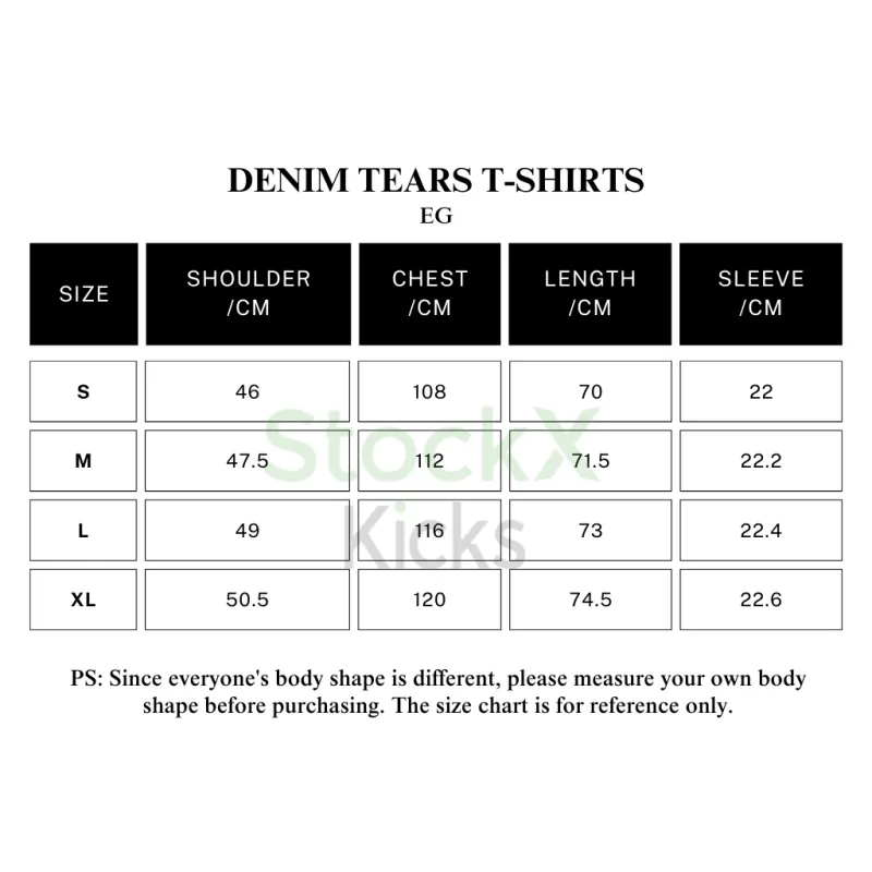 Denim Tears T-Shirt White EG DTT13