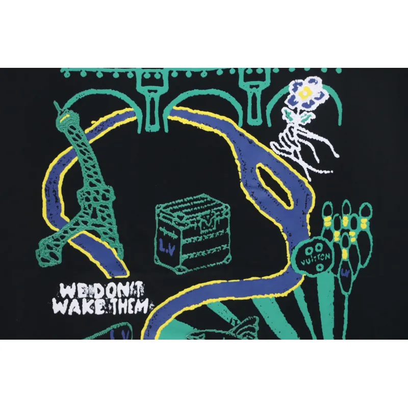 Louis Vuitton Floral Graffiti T-shirt