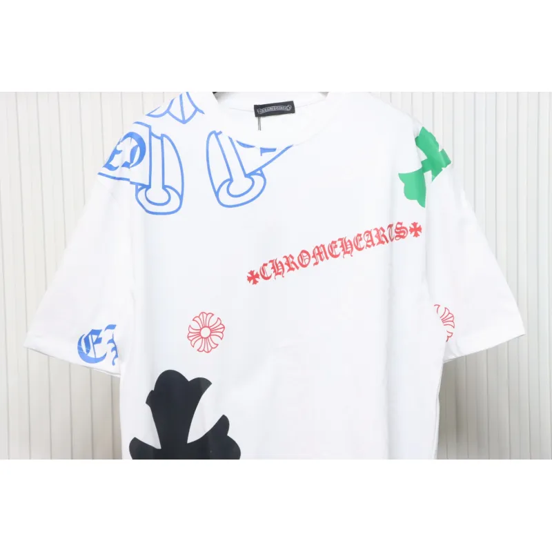 CHROME HEARTS Colored Letters T-Shirt