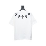 CHROME HEARTS Cross-Veneer Silver Jewelry T-Shirt