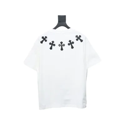 CHROME HEARTS Cross-Veneer Silver Jewelry T-Shirt 02