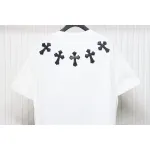 CHROME HEARTS Cross-Veneer Silver Jewelry T-Shirt