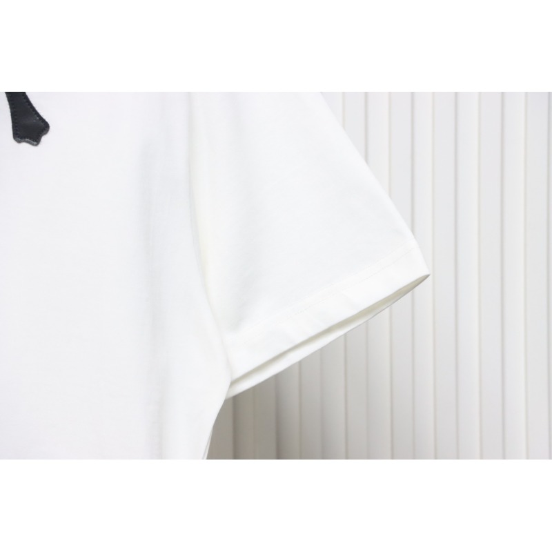 CHROME HEARTS Cross-Veneer Silver Jewelry T-Shirt