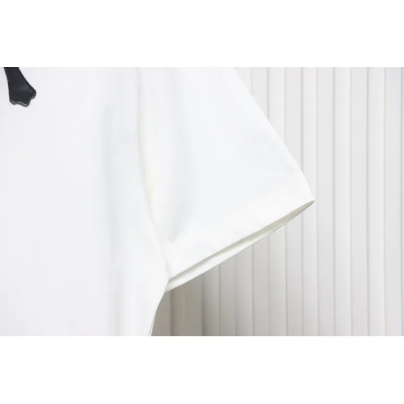CHROME HEARTS Cross-Veneer Silver Jewelry T-Shirt
