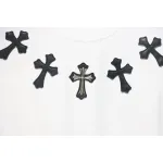 CHROME HEARTS Cross-Veneer Silver Jewelry T-Shirt