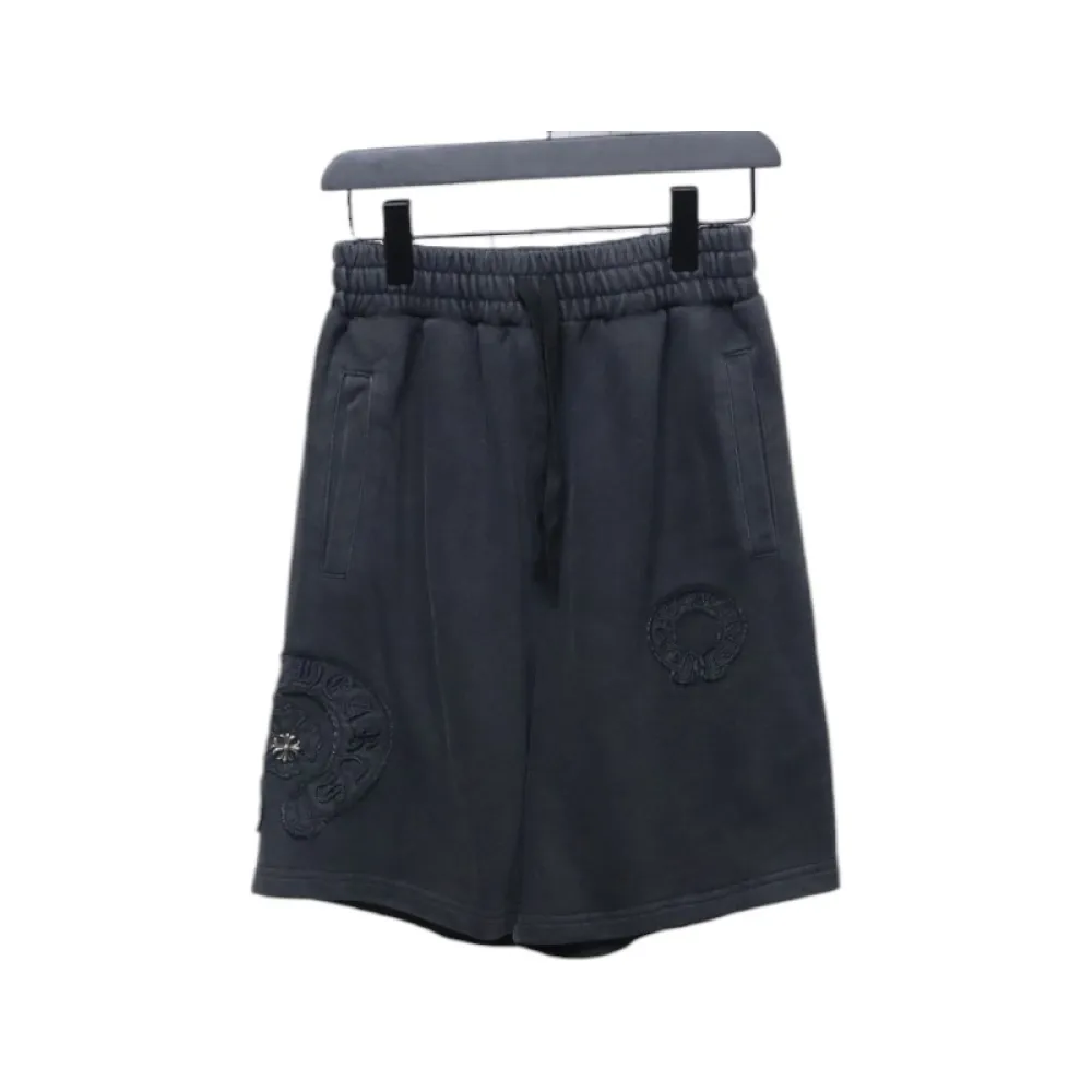 Chrome Hearts Distressed Embroidery Shorts