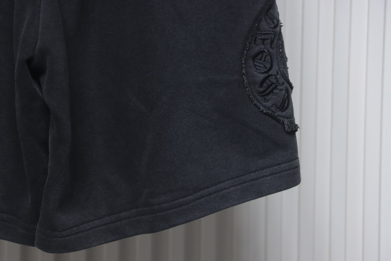 Chrome Hearts Distressed Embroidery Shorts