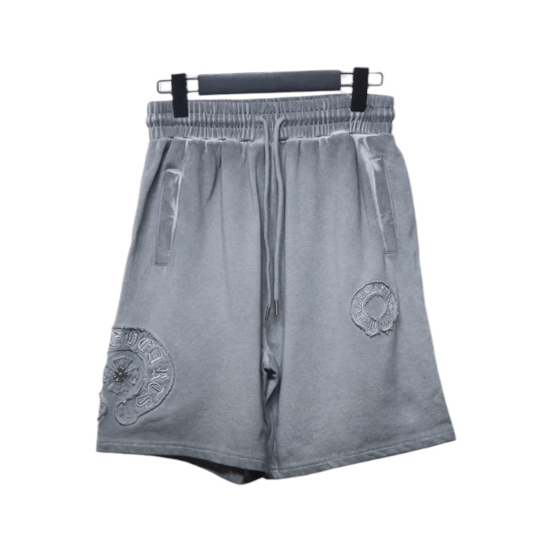Chrome Hearts Distressed Embroidery Shorts