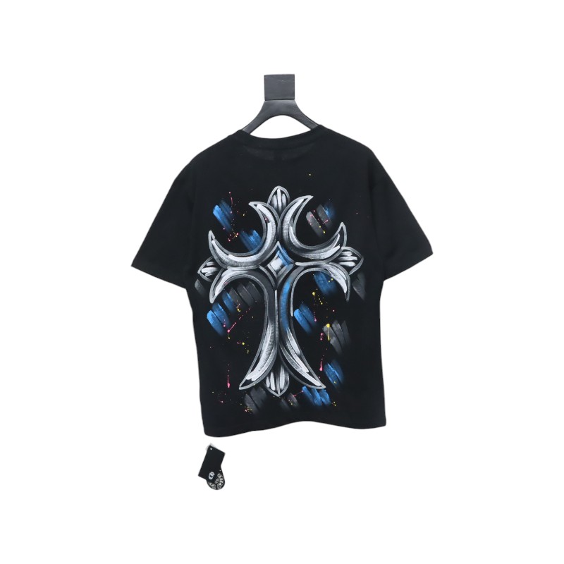 CHROME HEARTS Painted Cross T-Shirt