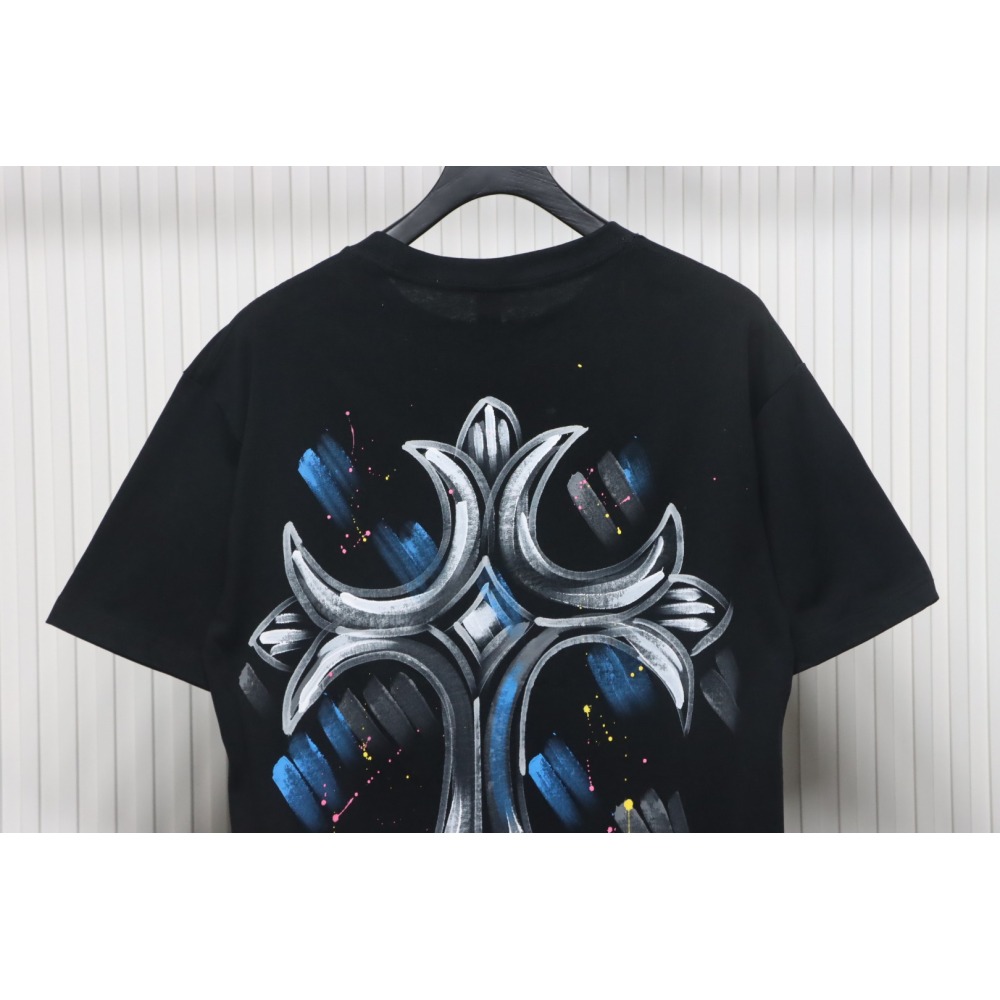 CHROME HEARTS Painted Cross T-Shirt
