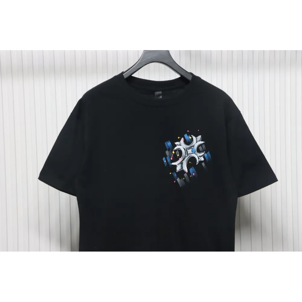 CHROME HEARTS Painted Cross T-Shirt