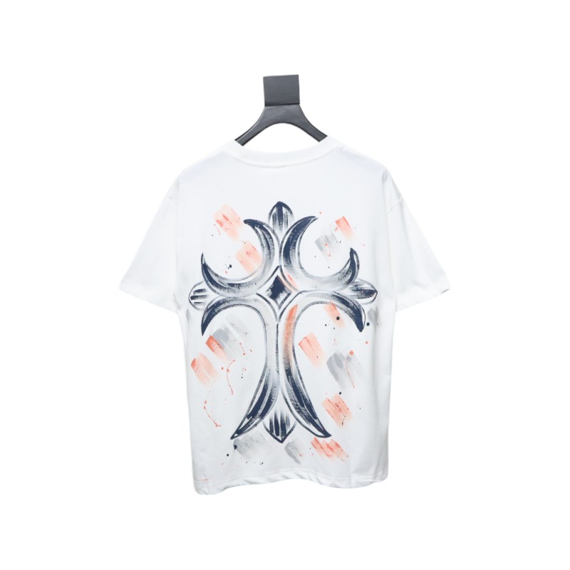 CHROME HEARTS Painted Cross T-Shirt