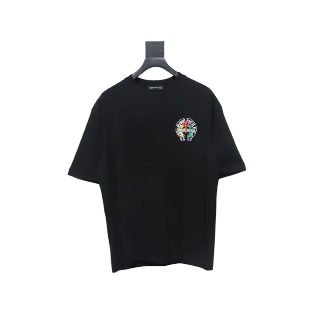 CHROME HEARTS Tricolor Cross smudge T-Shirt