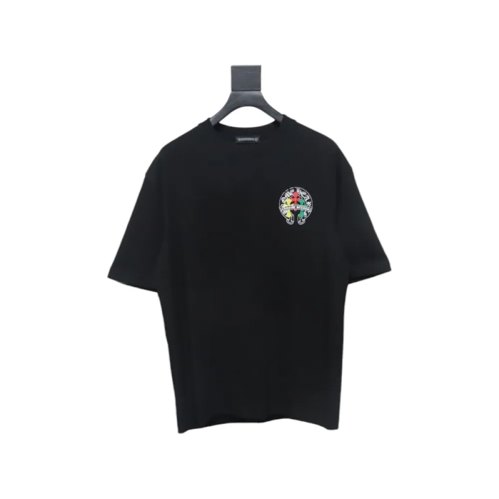 CHROME HEARTS Tricolor Cross smudge T-Shirt