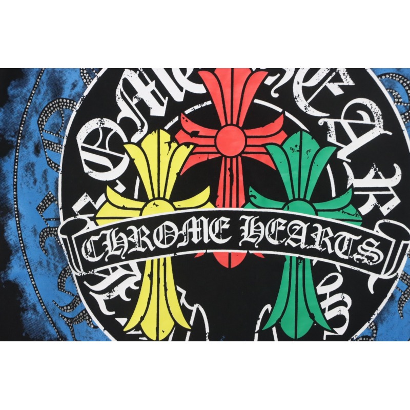 CHROME HEARTS Tricolor Cross smudge T-Shirt