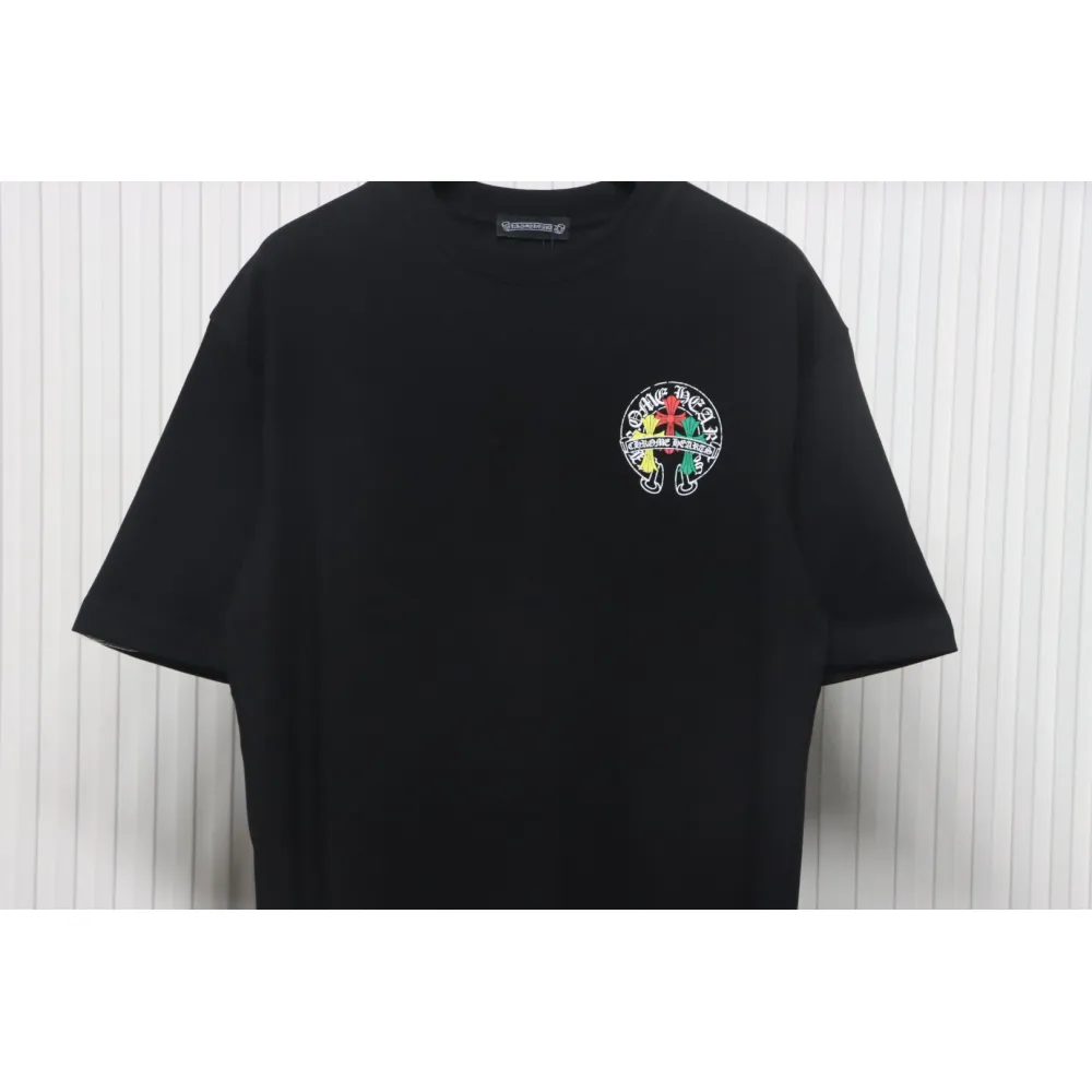 CHROME HEARTS Tricolor Cross smudge T-Shirt