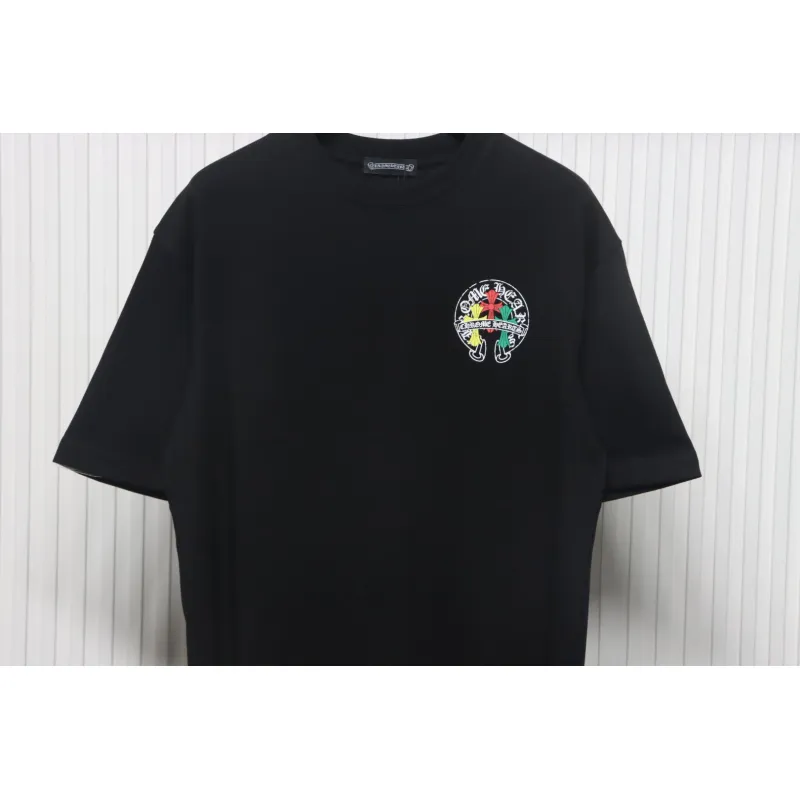 CHROME HEARTS Tricolor Cross smudge T-Shirt