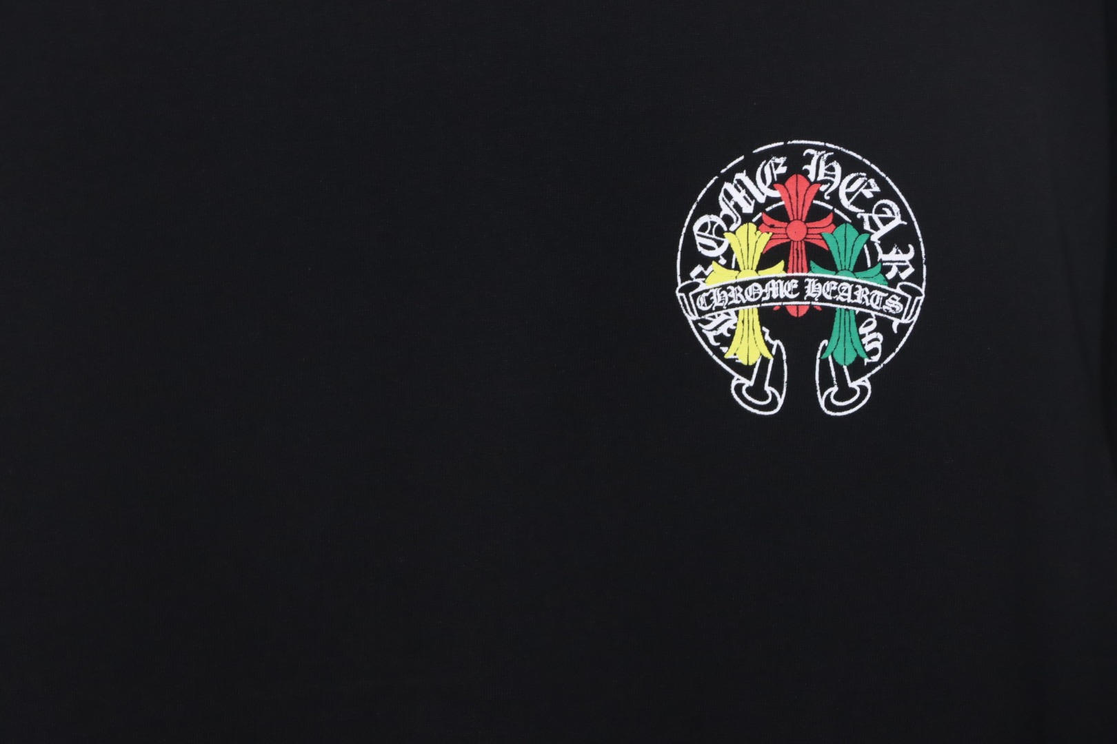 CHROME HEARTS Tricolor Cross smudge T-Shirt