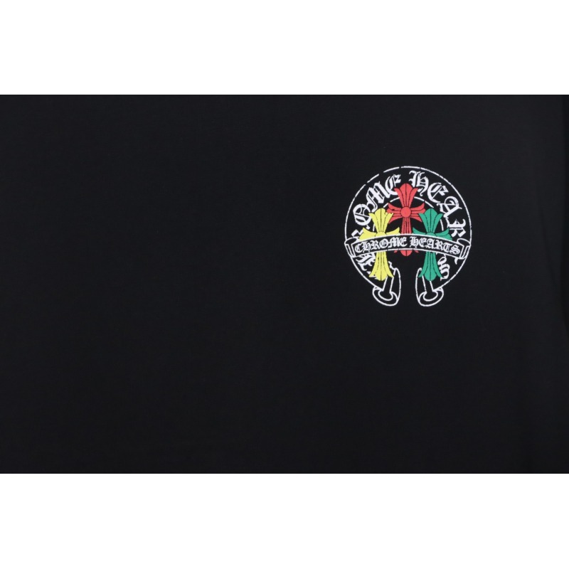CHROME HEARTS Tricolor Cross smudge T-Shirt