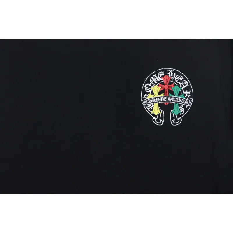 CHROME HEARTS Tricolor Cross smudge T-Shirt