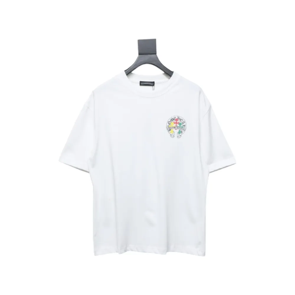 CHROME HEARTS Tricolor Cross smudge T-Shirt