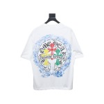 CHROME HEARTS Tricolor Cross smudge T-Shirt