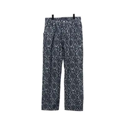 Louis Vuitton Asymmetrical Snake Print Jeans 01