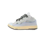 Lanvin Leather Curb White Blue
