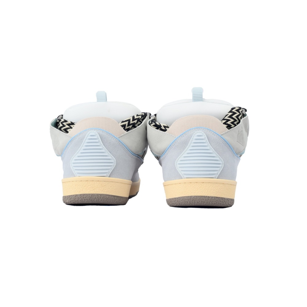 Lanvin Leather Curb White Blue