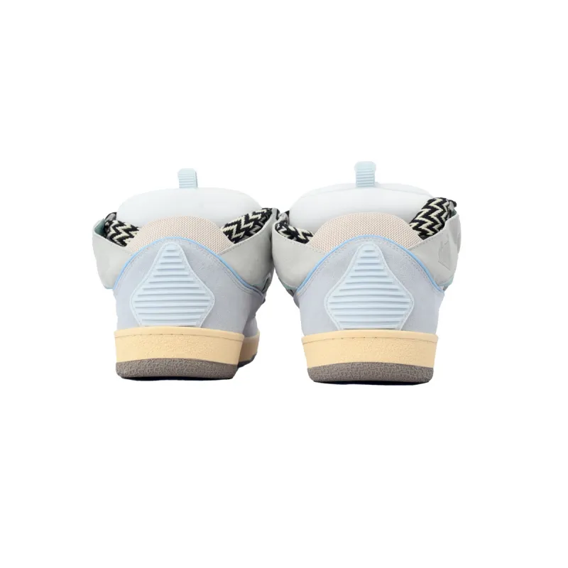 Lanvin Leather Curb White Blue