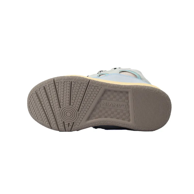 Lanvin Leather Curb White Blue