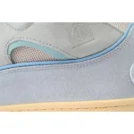 Lanvin Leather Curb White Blue