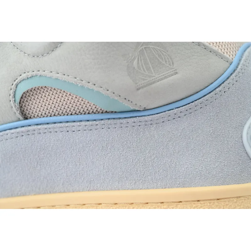 Lanvin Leather Curb White Blue