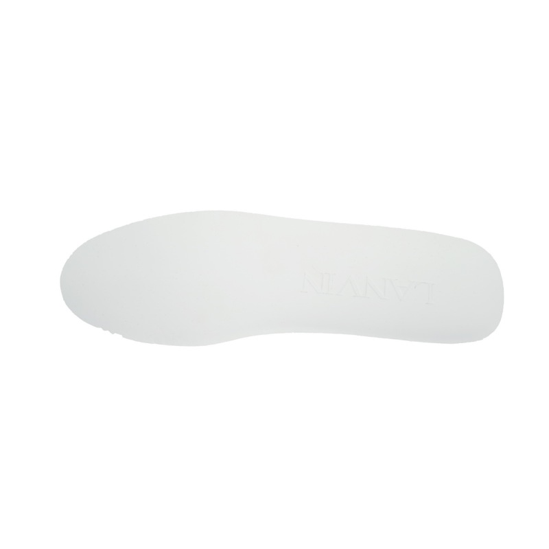 Lanvin Leather Curb White Blue