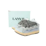 Lanvin Leather Curb White Blue