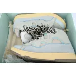 Lanvin Leather Curb White Blue