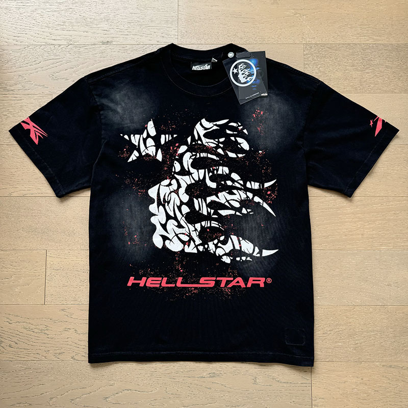 Hellstar T-Shirt Washed Black (NFC) EG692