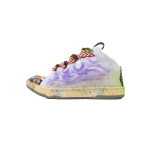 Lanvin Leather Curb White Purple
