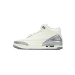 PK God Batch Air Jordan 3 Retro Sail Metallic Silver CK9246-100