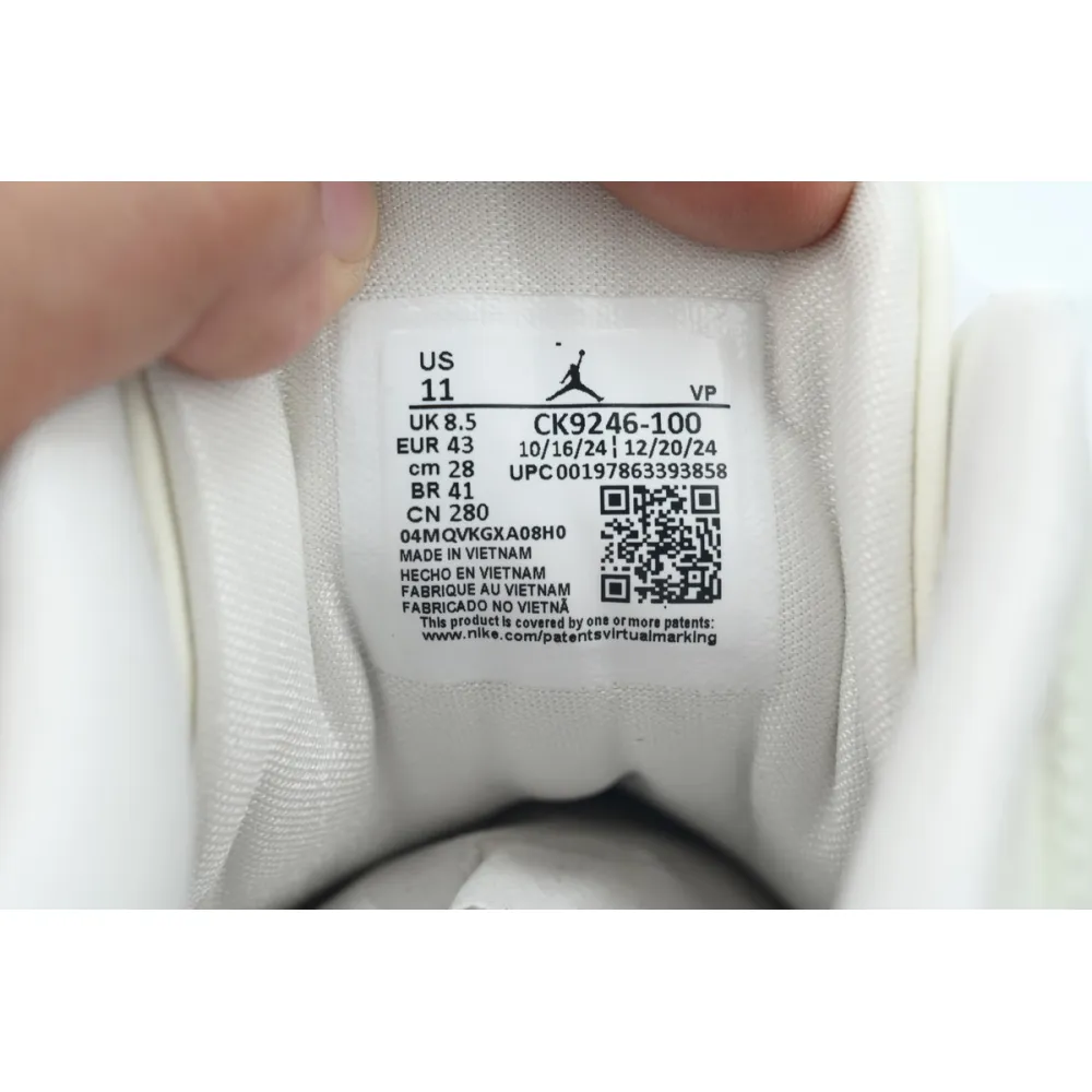 PK God Batch Air Jordan 3 Retro Sail Metallic Silver CK9246-100