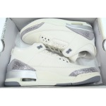 PK God Batch Air Jordan 3 Retro Sail Metallic Silver CK9246-100