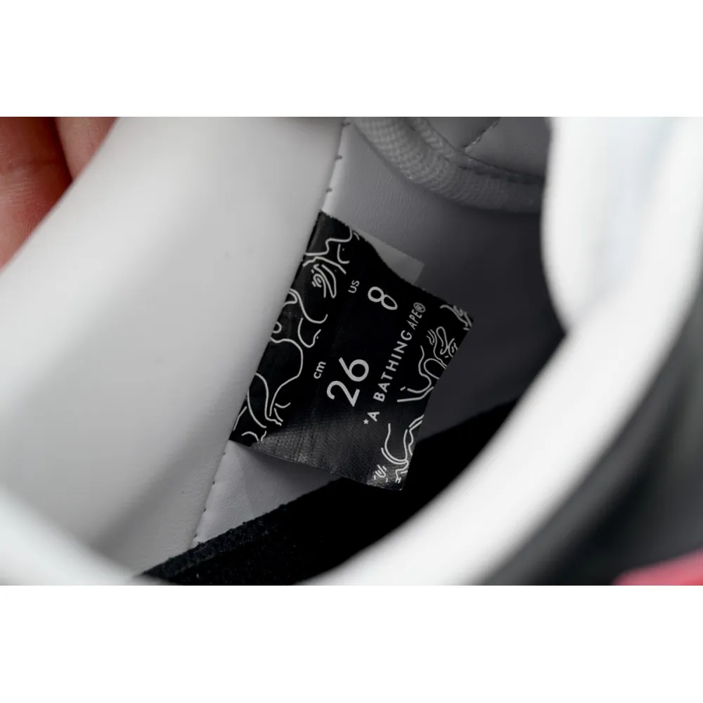 A BATHING APE Bape Sta White Black Red OZXSHM-191-303M