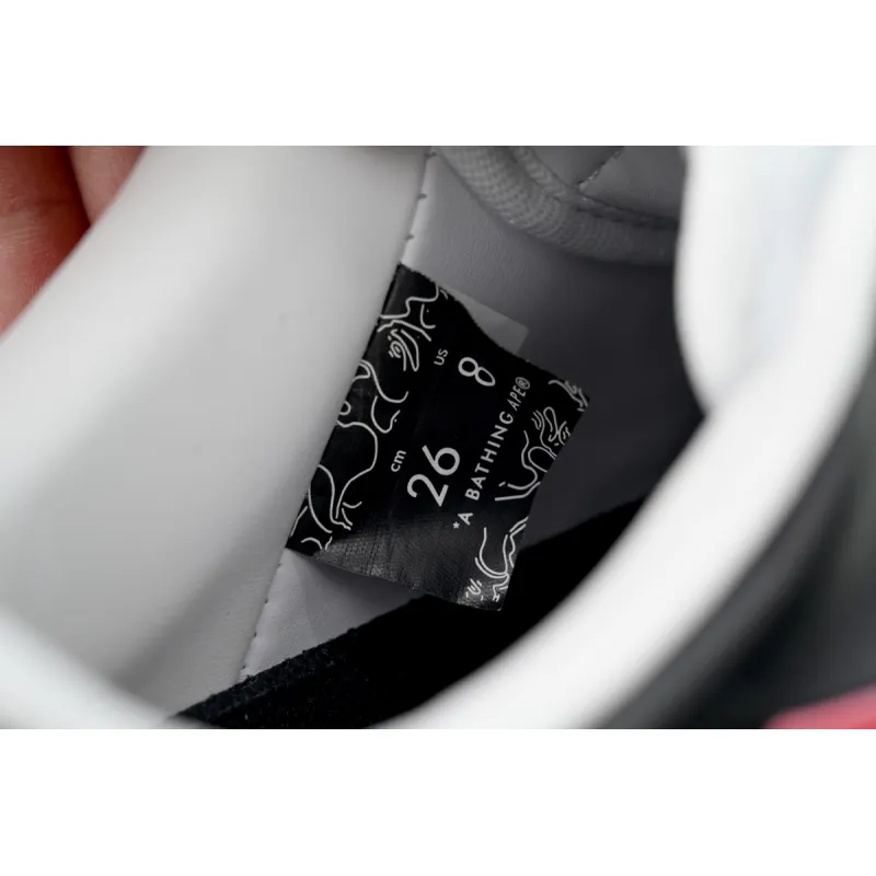 A BATHING APE Bape Sta White Black Red OZXSHM-191-303M