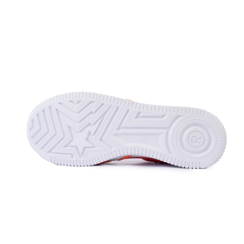 A BATHING APE Bape Sta White Orange Red OZXSHMX91310N