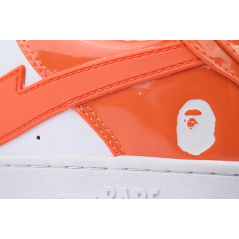 A BATHING APE Bape Sta White Orange Red OZXSHMX91310N