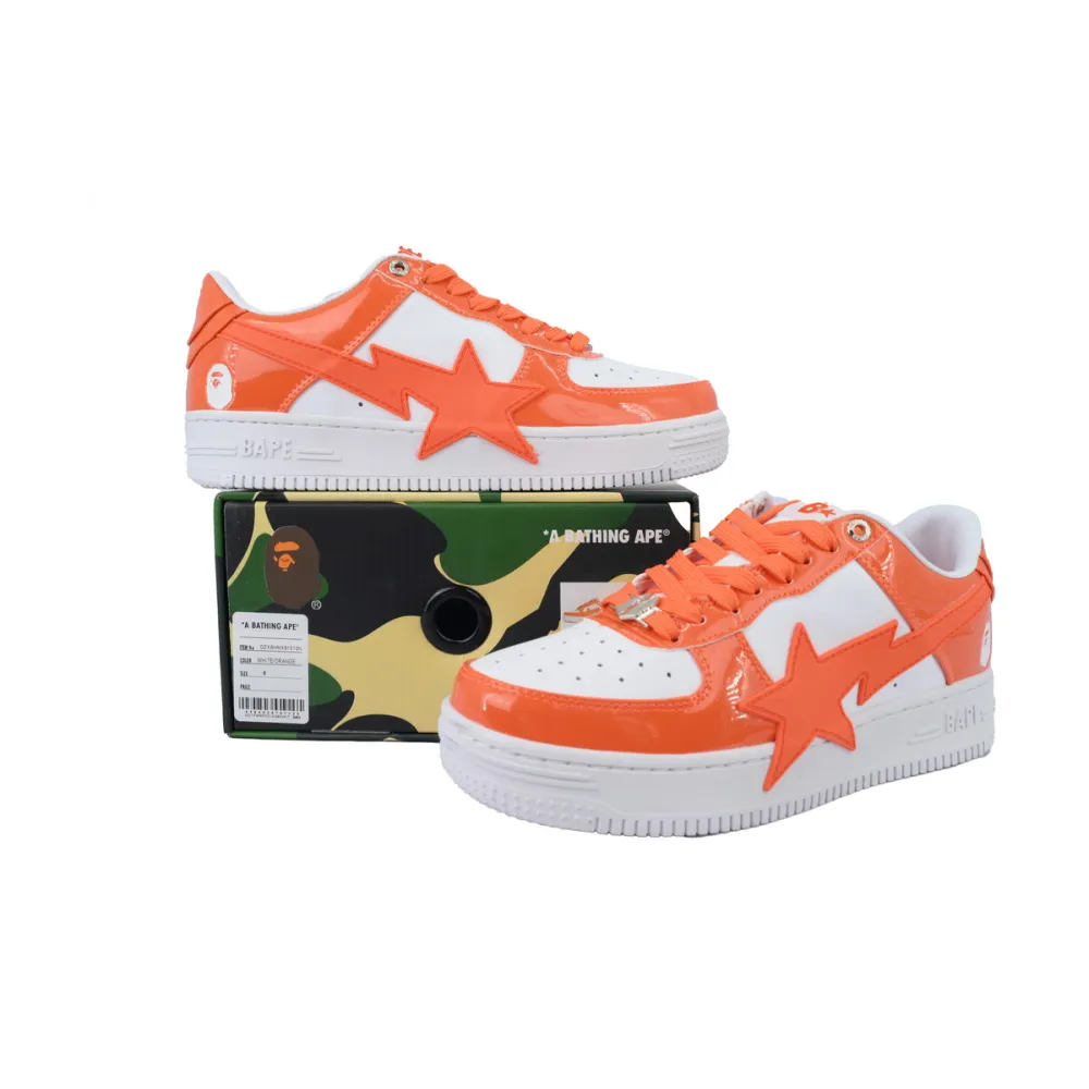 A BATHING APE Bape Sta White Orange Red OZXSHMX91310N
