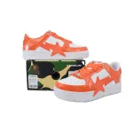 A BATHING APE Bape Sta White Orange Red OZXSHMX91310N