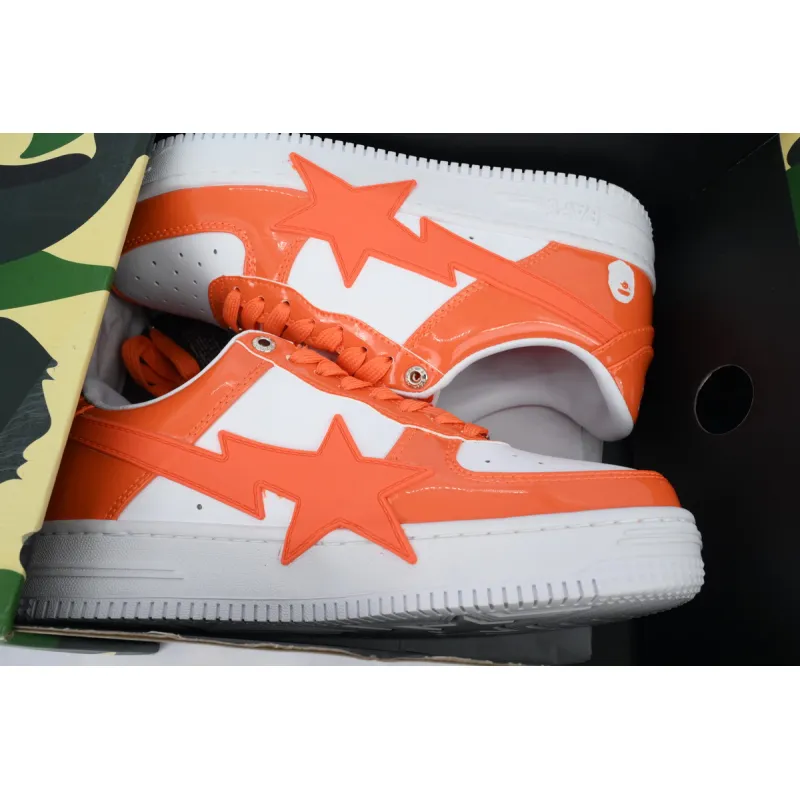 A BATHING APE Bape Sta White Orange Red OZXSHMX91310N